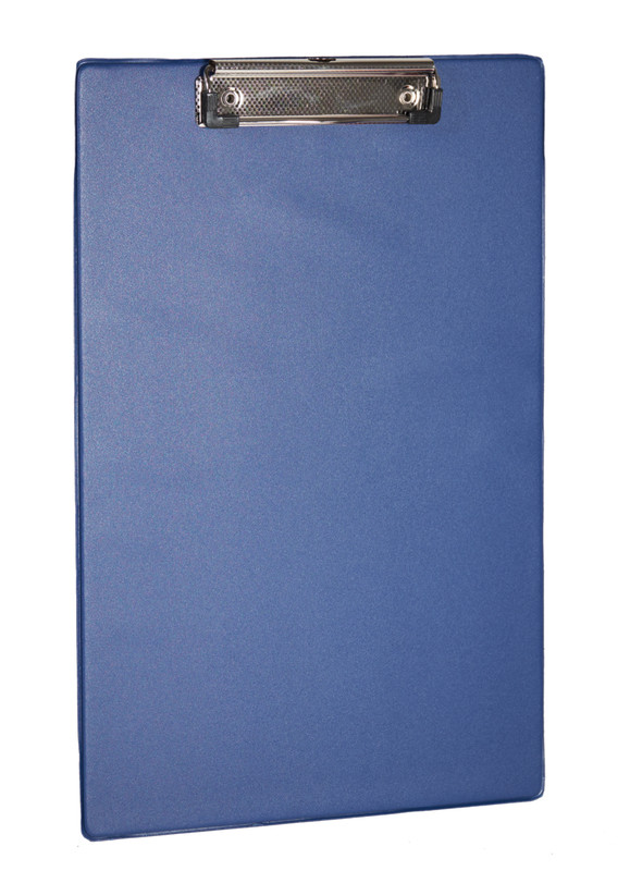 Планшет (кліпборд) 4OFFICE (4-257-06), A4, картон з ПВХ-покриттям, синій